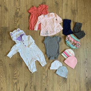 🌈Bundle! Carter’s 3-6 Month Shirts | Pants | Hats